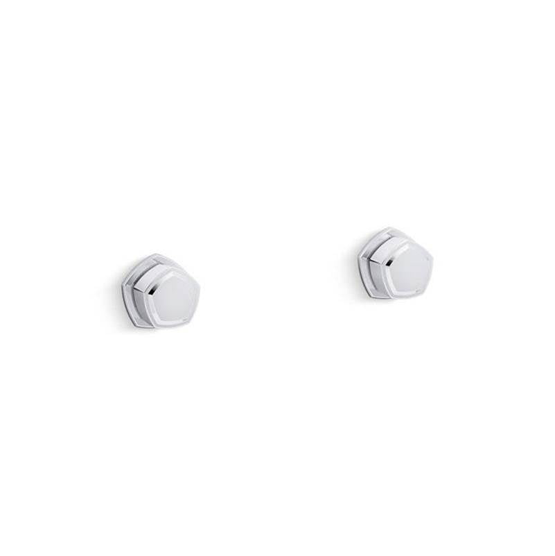 Kohler - Occasion Wall-mount bathroom sink faucet Knob handle trim, 1.2 gpm - Polished Chrome