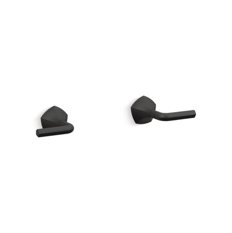 Kohler - Occasion Wall-mount bathroom sink faucet Lever handle trim, 1.2 gpm - Matte Black