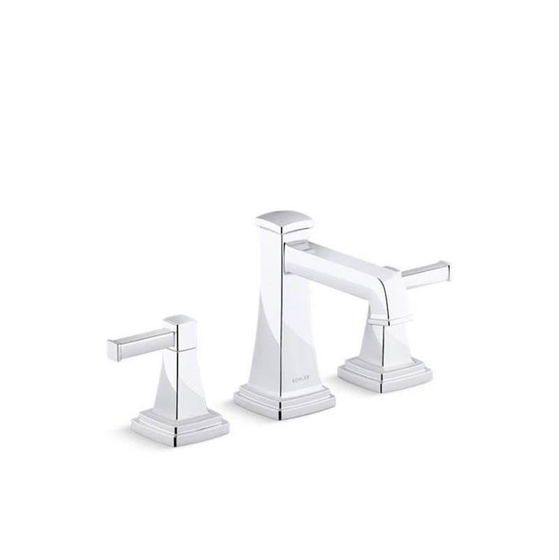 Kohler - Riff Widespread bathroom sink faucet, 1.0 gpm - Polished Chrome