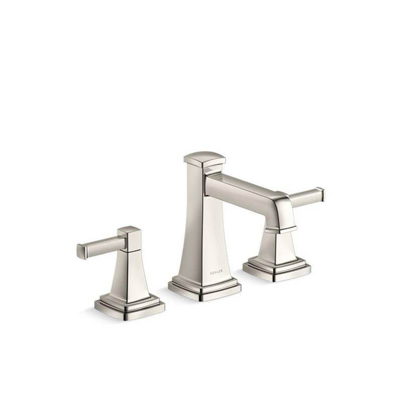 Kohler - Riff Widespread bathroom sink faucet, 1.0 gpm - Vibrant Polished Nickel