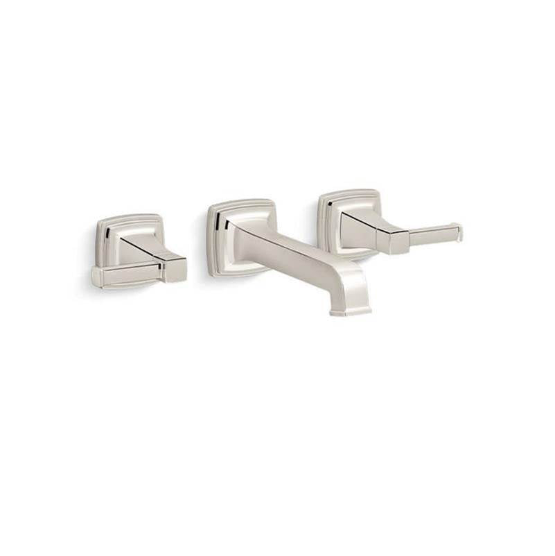 Kohler - Riff Wall-mount bathroom sink faucet trim, 1.2 gpm - Vibrant Polished Nickel