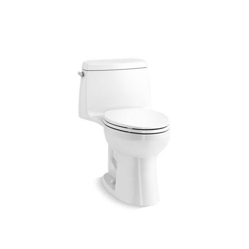 Kohler - Santa RosaE One-piece compact elongated 1.6 gpf toilet with Revolution 360 swirl flushing technology - White