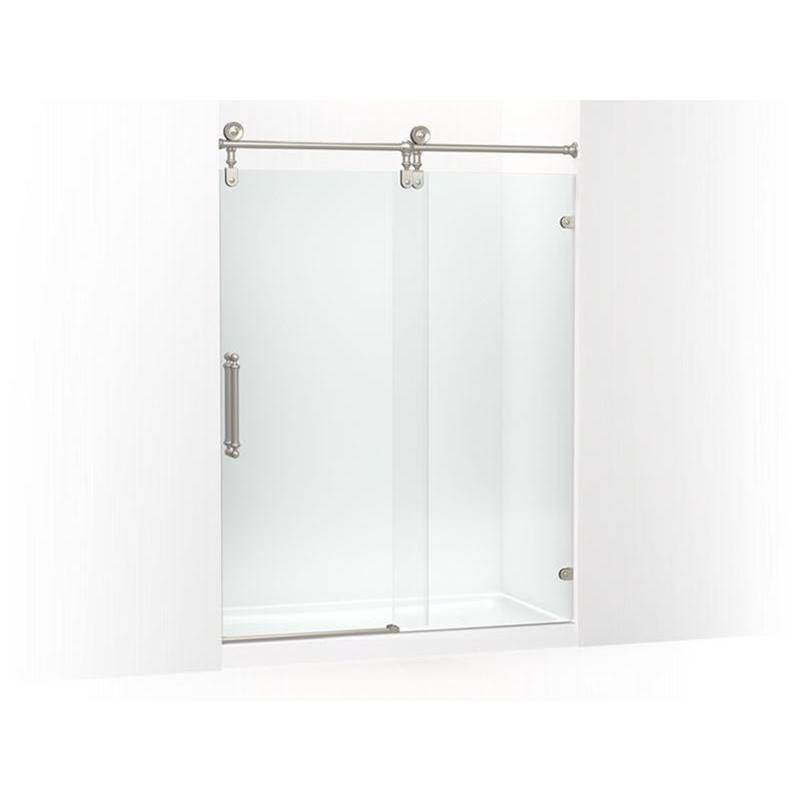 Kohler - ArtifactsE 80-7/8'' H sliding shower door with 3/8''-thick glass - Vibrant Brushed Nickel