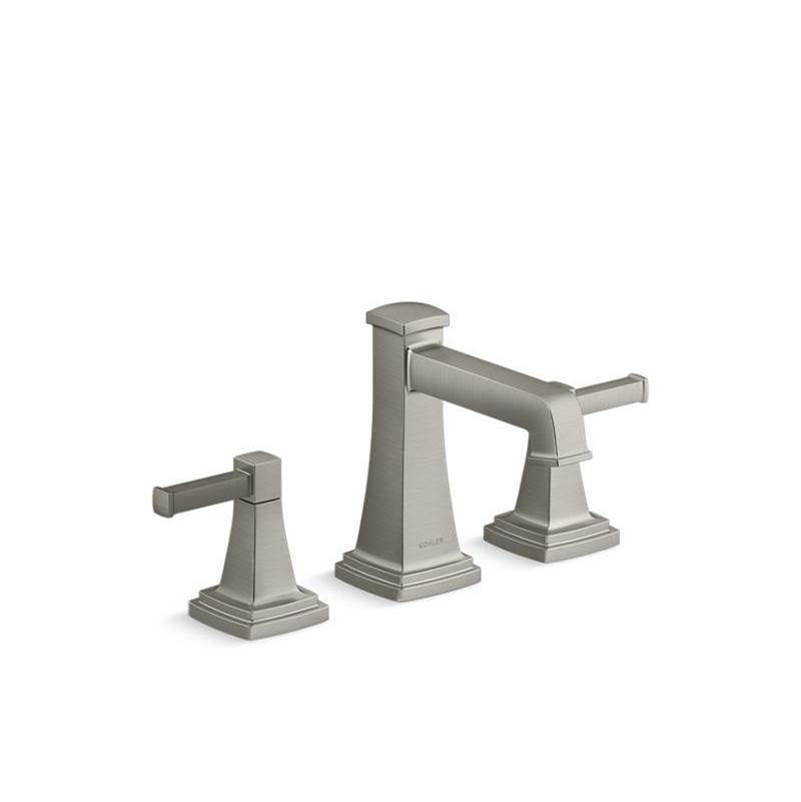 Kohler - Riff Widespread bathroom sink faucet, 1.0 gpm - Vibrant Brushed Nickel