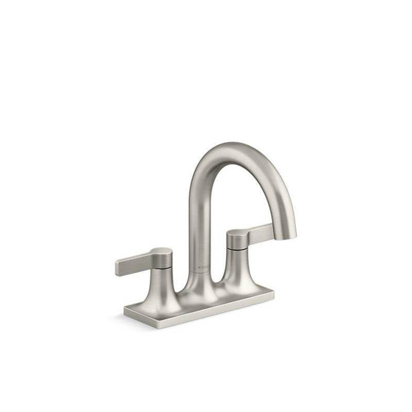 Kohler - Venza Centerset bathroom sink faucet, 0.5 gpm - Vibrant Brushed Nickel