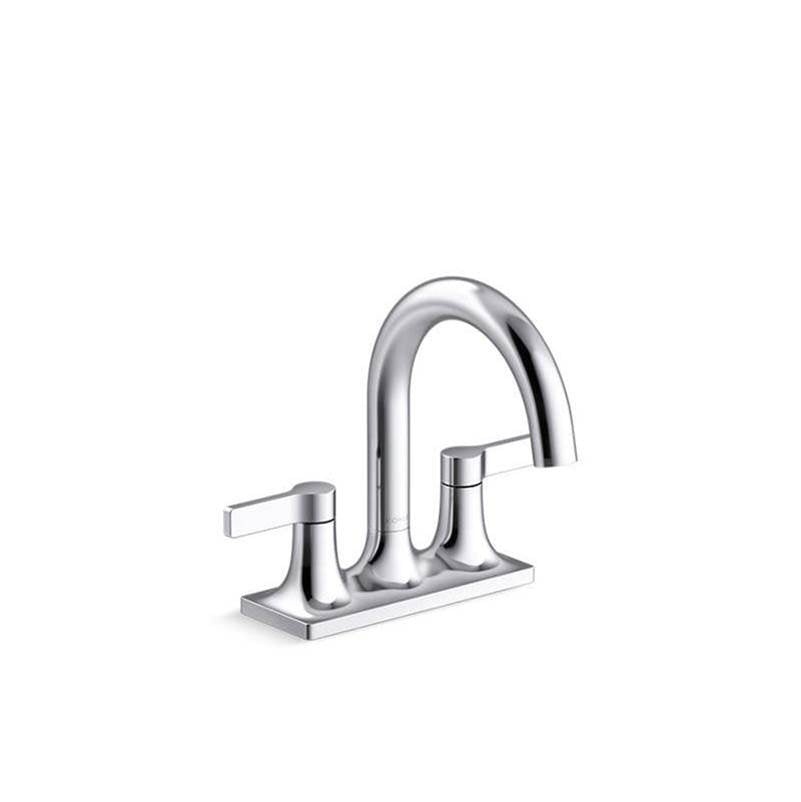 Kohler - Venza Centerset bathroom sink faucet, 0.5 gpm - Polished Chrome