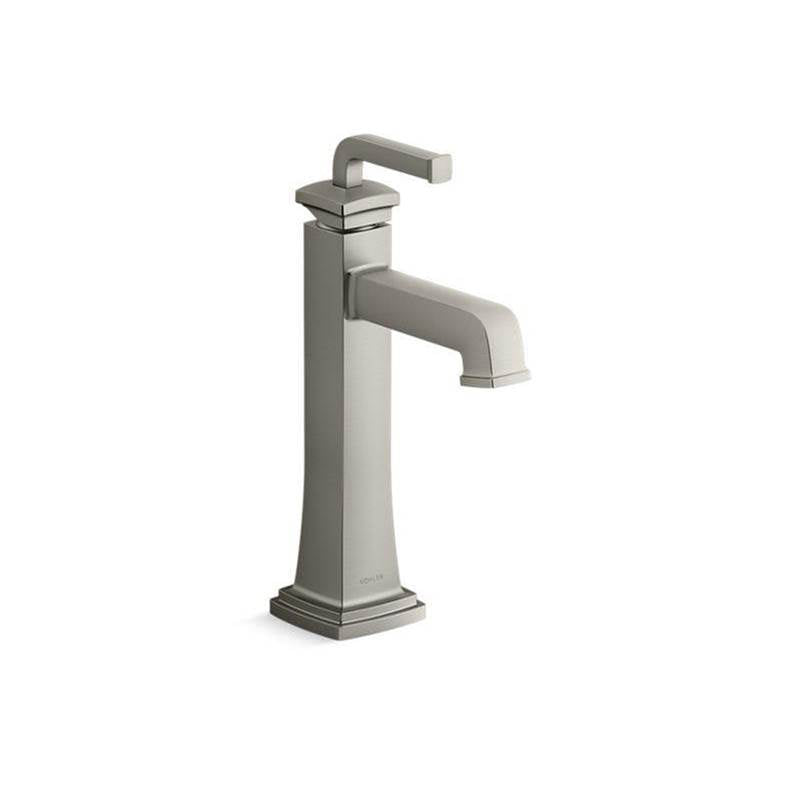 Kohler - Riff Tall single-handle bathroom sink faucet, 1.0 gpm - Vibrant Brushed Nickel