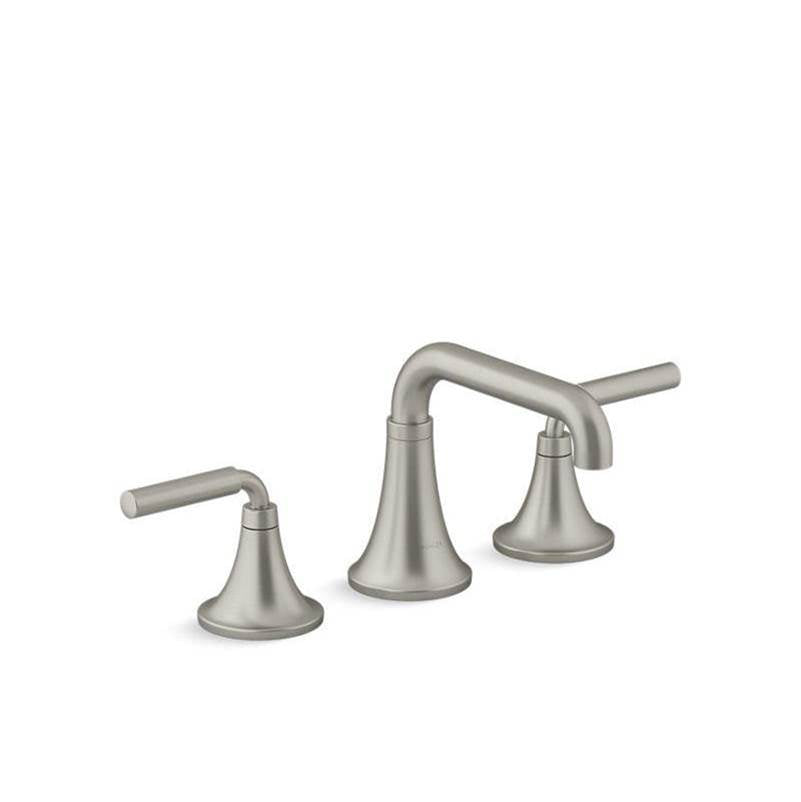 Kohler - ToneE Widespread bathroom sink faucet, 0.5 gpm - Vibrant Brushed Nickel