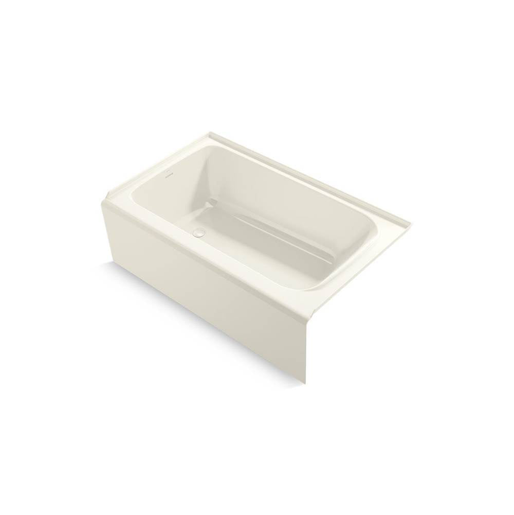 Kohler - AvecE 60'' x 36'' alcove bath, left drain - Biscuit