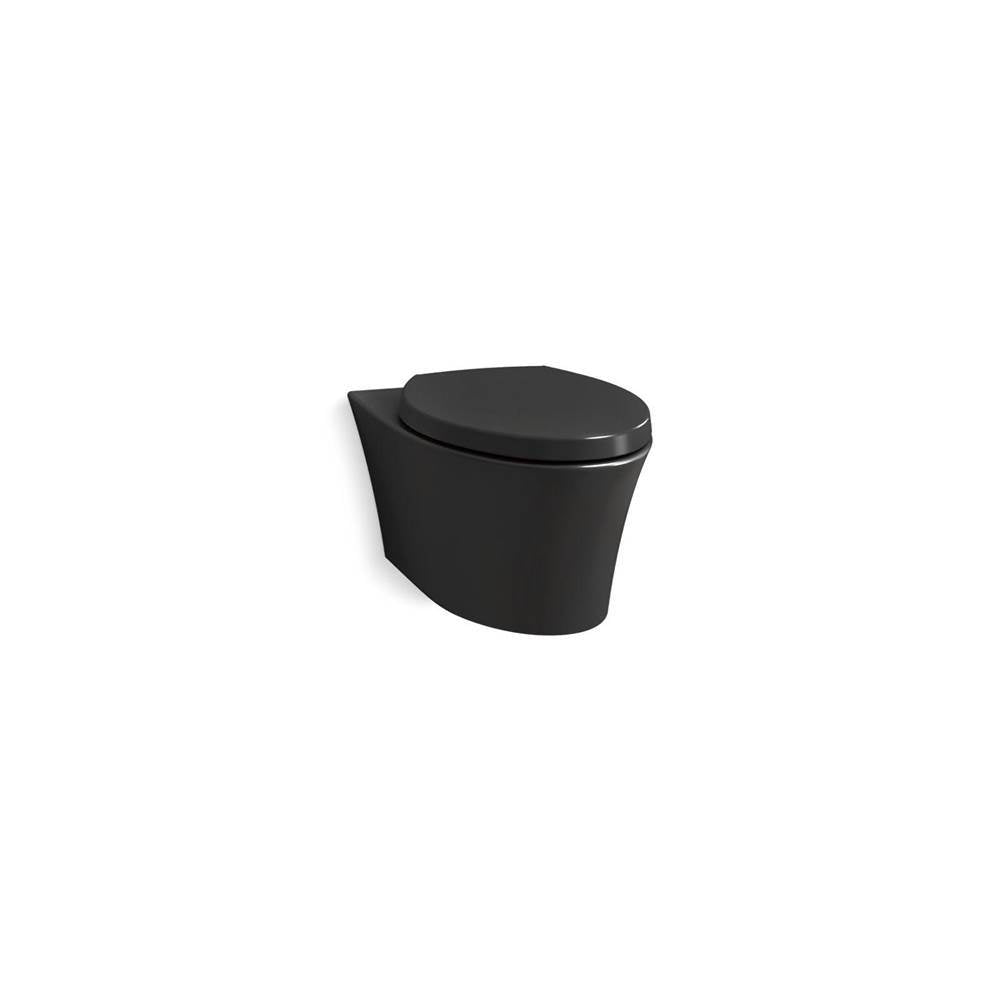 Kohler - Veil Wall-hung compact elongated toilet, dual-flush - Black