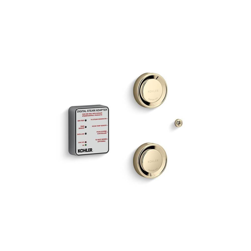 Kohler - Invigoration Series Tandem digital steam adapter kit - Vibrant French Gold