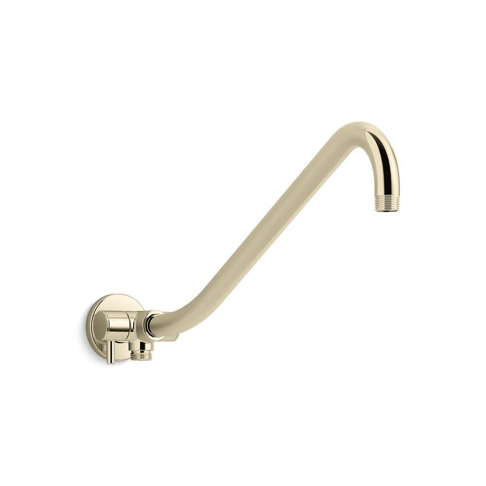 Kohler - Gooseneck Rainhead arm with 3-way diverter - Vibrant French Gold