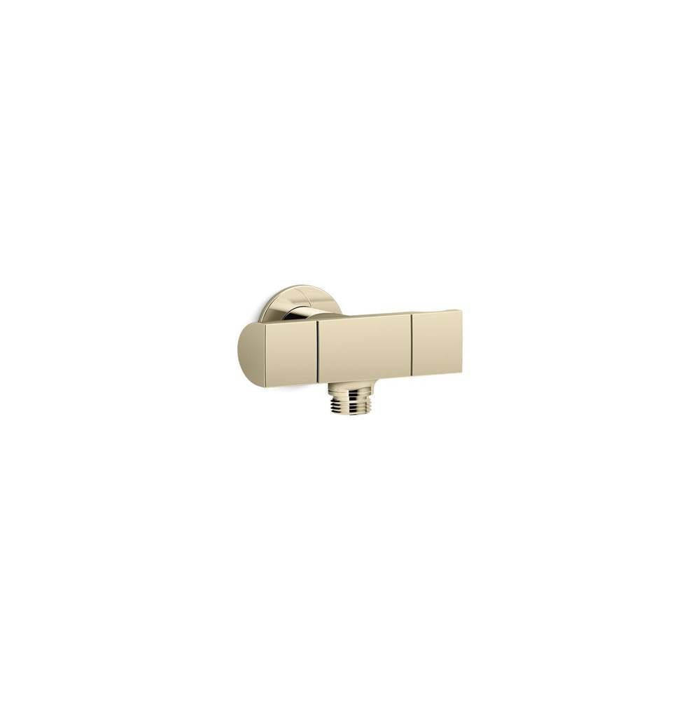 Kohler - Exhale Wall-mount handshower holder with supply elbow and volume control - Vibrant French Gold