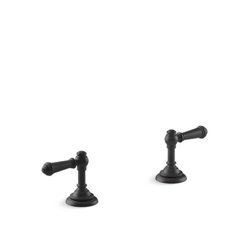 Kohler - Artifacts Deck-mount bath faucet handle trim with Lever design - Matte Black
