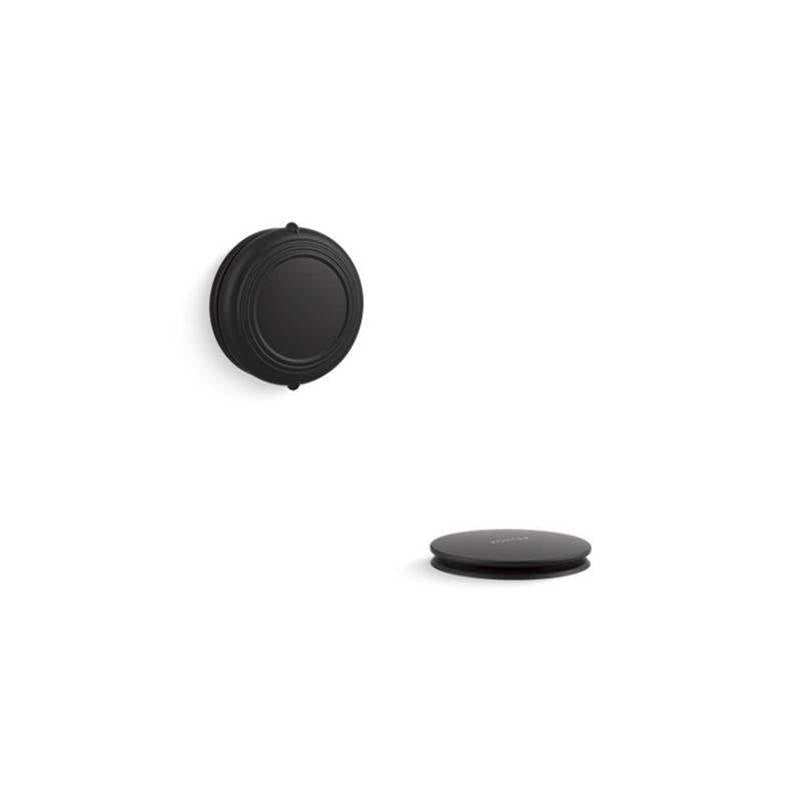 Kohler - PureFloE Traditional rotary-turn bath drain trim - Matte Black