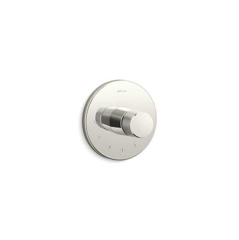Kohler - Components MasterShower temperature control valve trim with Oyl handle - Vibrant Polished Nickel