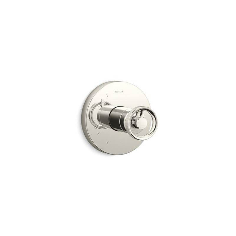 Kohler - Components Rite-Temp valve trim with Industrial handle - Vibrant Polished Nickel