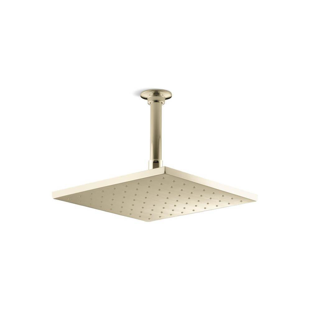 Kohler - Contemporary Square 10'' single-function rainhead, 1.75 gpm - Vibrant French Gold