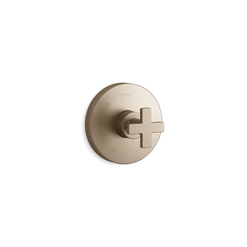 Kohler - Composed Rite-Temp valve trim with cross handle - Vibrant Brushed Bronze
