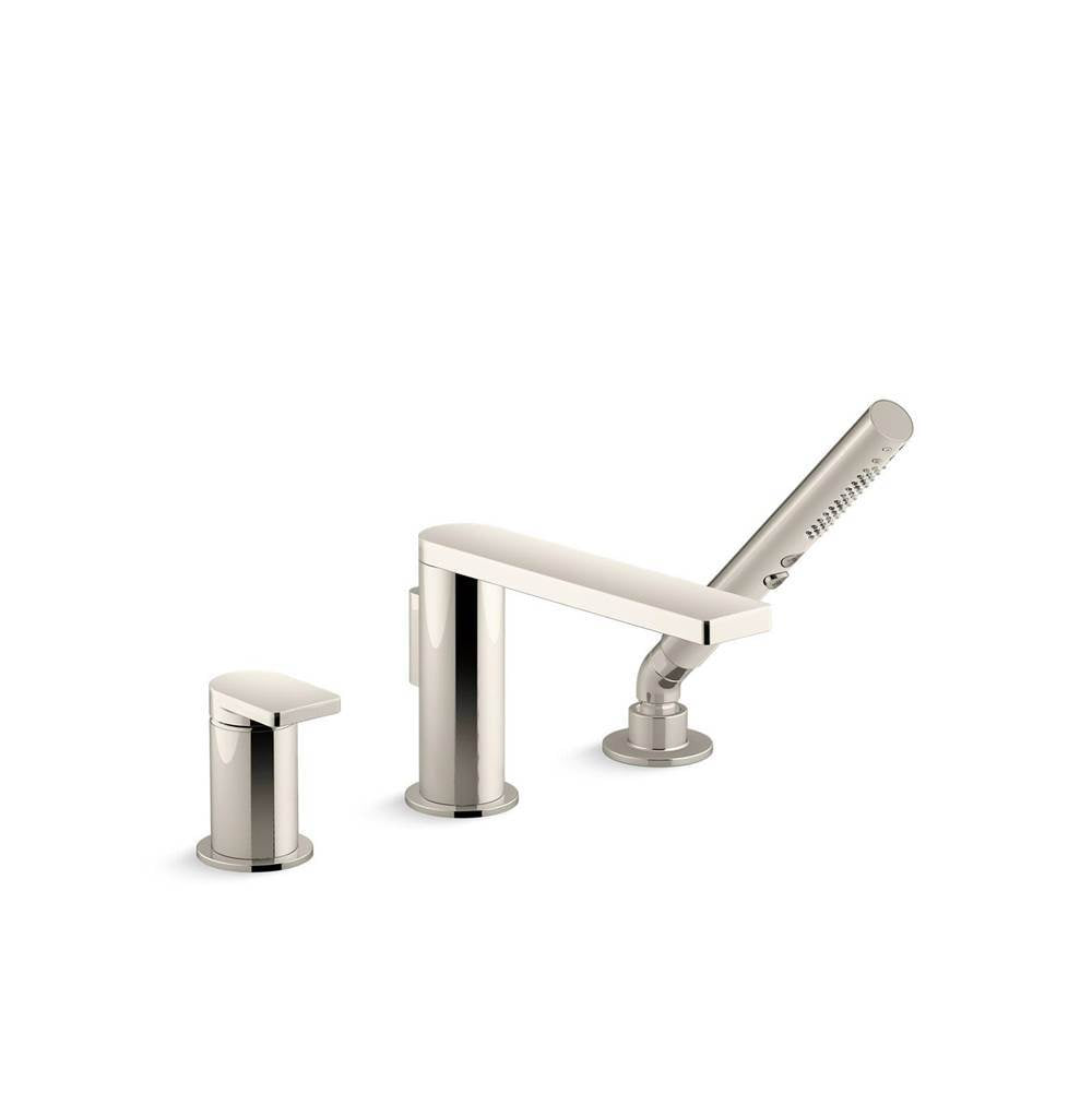 Kohler - Composed Deck-mount bath faucet with handshower - Vibrant Polished Nickel