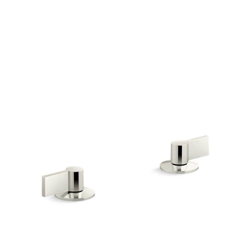 Kohler - Components Deck-mount bath faucet handles with Lever design - Vibrant Polished Nickel