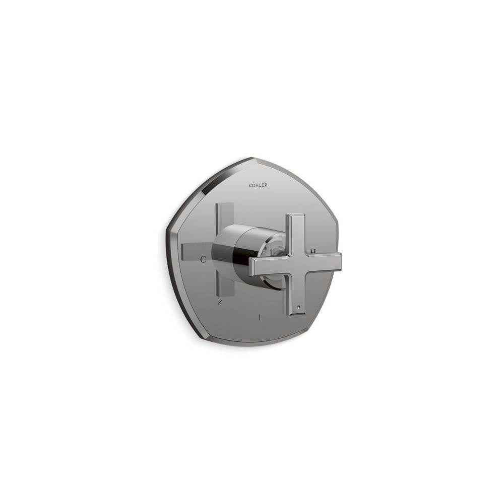 Kohler - Occasion MasterShower temperature control valve trim with cross handle - Vibrant Titanium