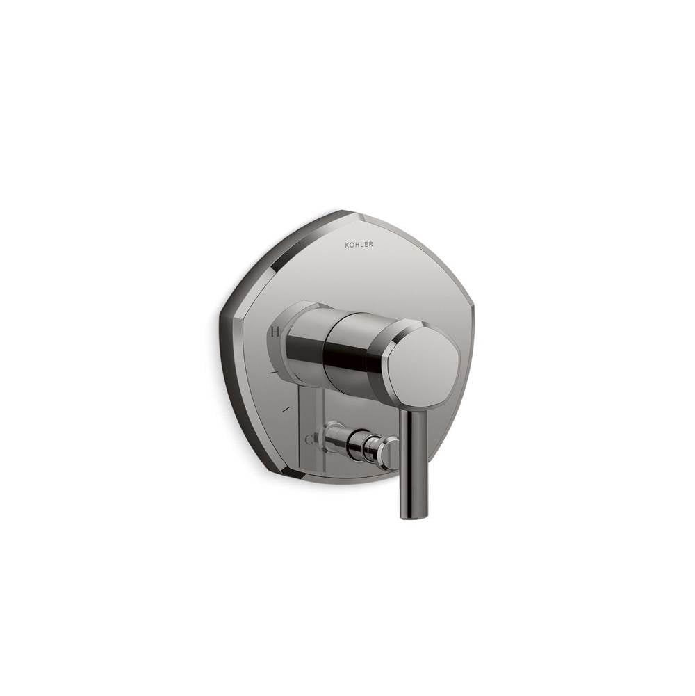Kohler - Occasion Rite-Temp valve trim with push-button diverter and lever handle - Vibrant Titanium