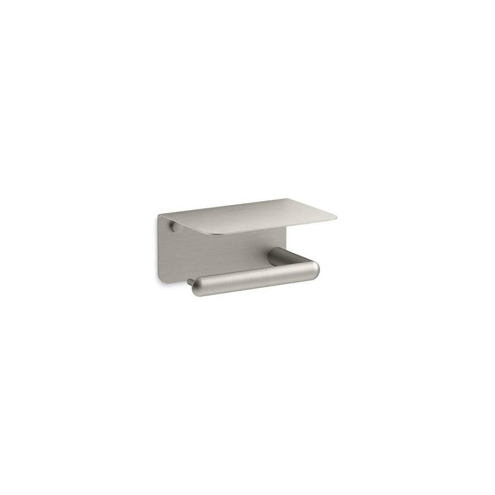 Kohler - KuminE Covered horizontal toilet paper holder - Vibrant Brushed Nickel