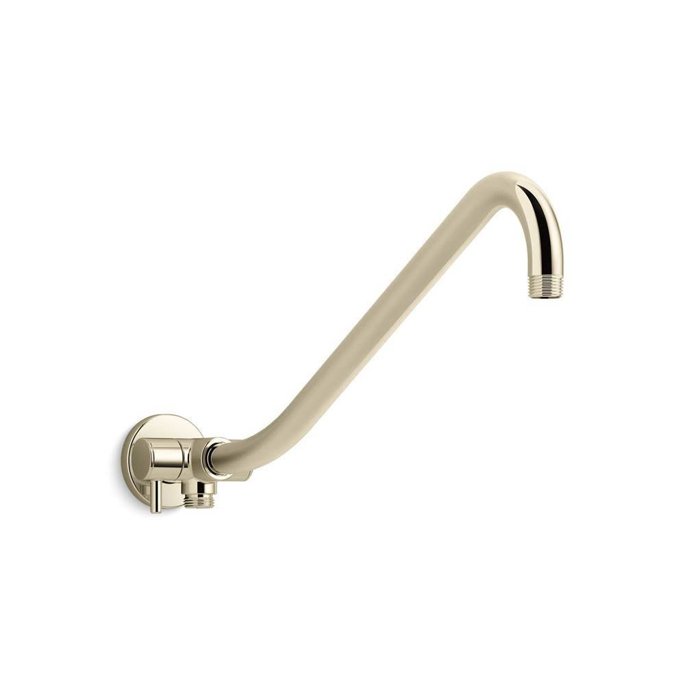 Kohler - Gooseneck Rainhead arm with 2-way diverter - Vibrant French Gold