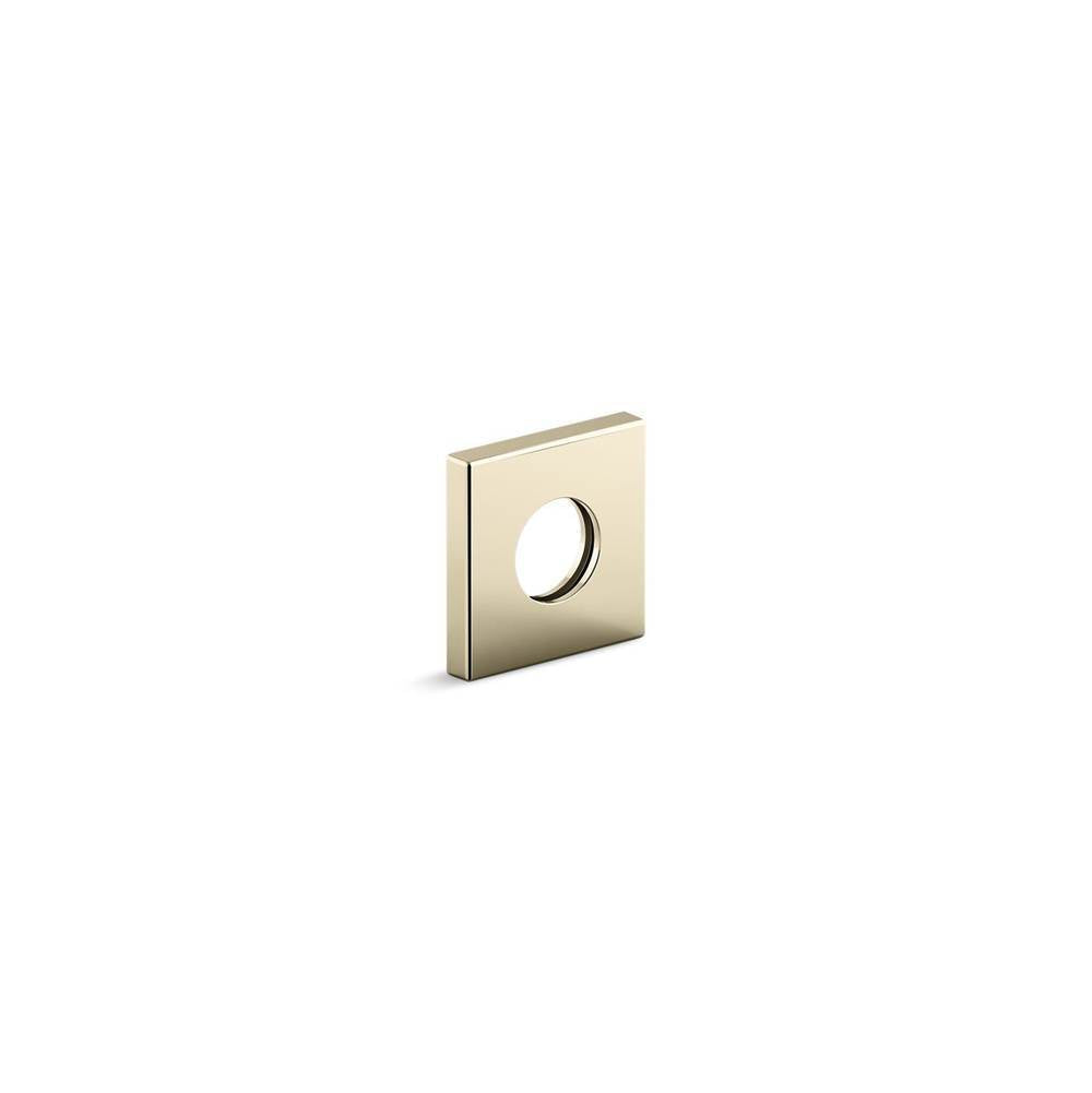 Kohler - Shower arm trim kit, square - Vibrant French Gold