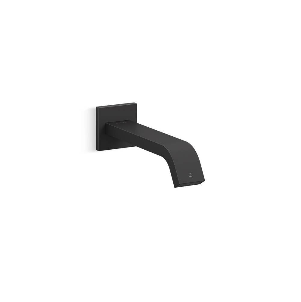 Kohler - Loure Wall-mount touchless faucet with Kinesis sensor technology, AC-powered - Matte Black