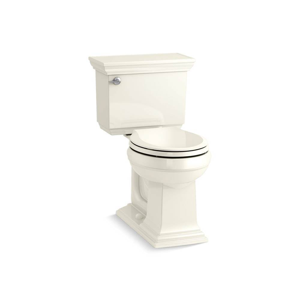 Kohler - Memoirs Stately ContinuousClean two-piece round-front toilet, 1.28 gpf - Biscuit