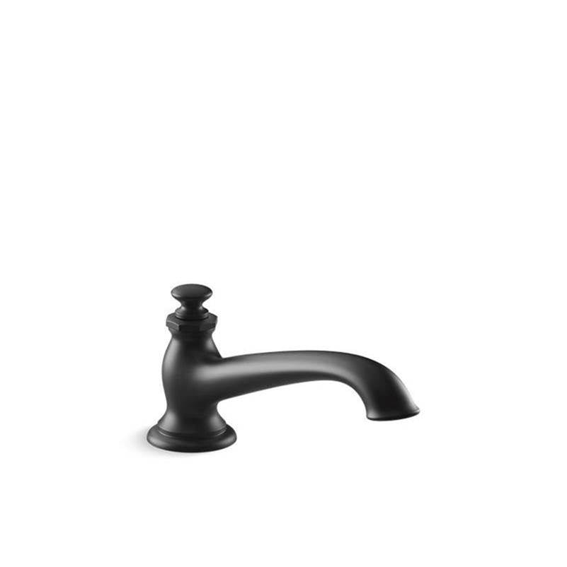 Kohler - Artifacts Deck-mount bath spout with flare design - Matte Black