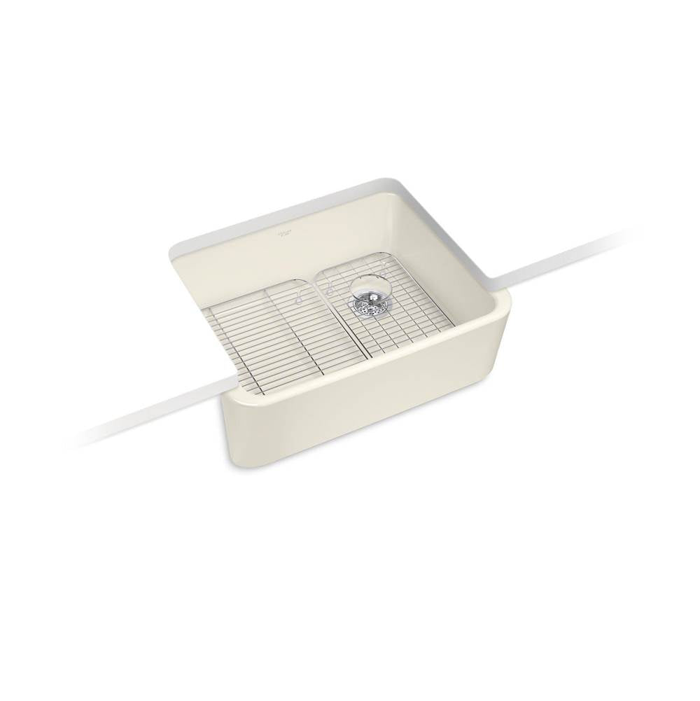 Kohler - Ironridge 28 in. Undermount Single-Bowl Farmhouse Kitchen Sink - Biscuit