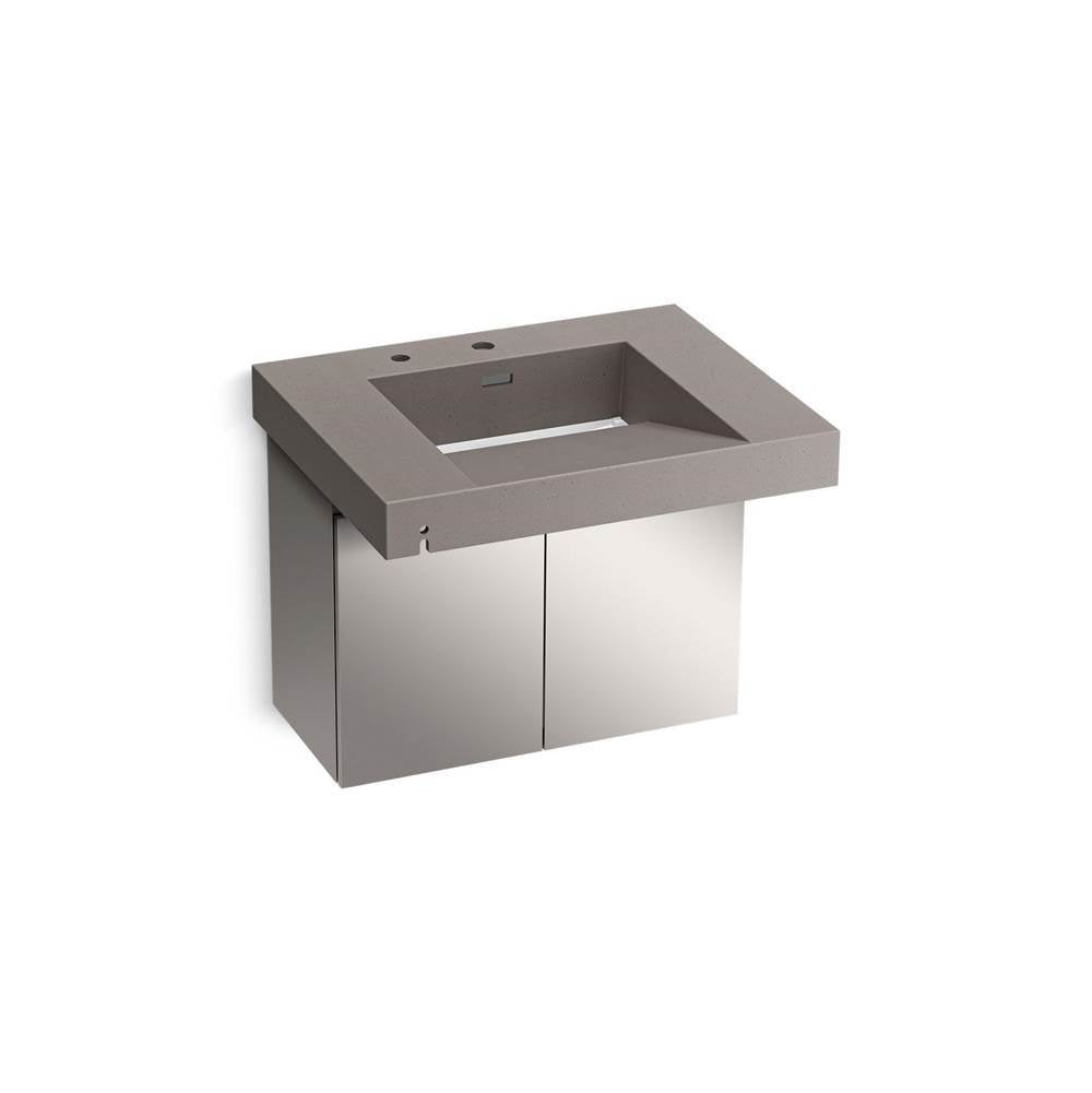 Kohler - ConstellationE 30'' wall-mount lavatory system - Ash Concrete