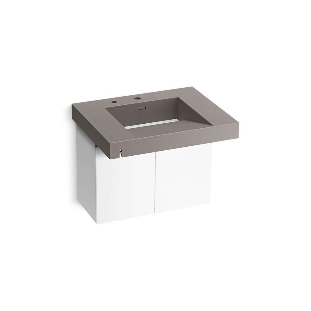 Kohler - ConstellationE 30'' wall-mount lavatory system - Ash Concrete