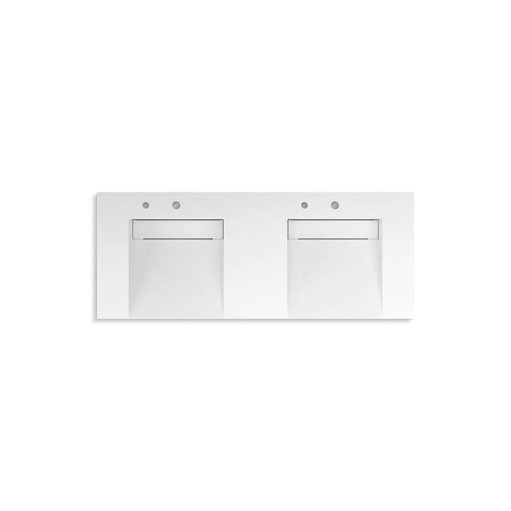 Kohler - ConstellationE 60'' wall-mount basin lavatory system - Miami White