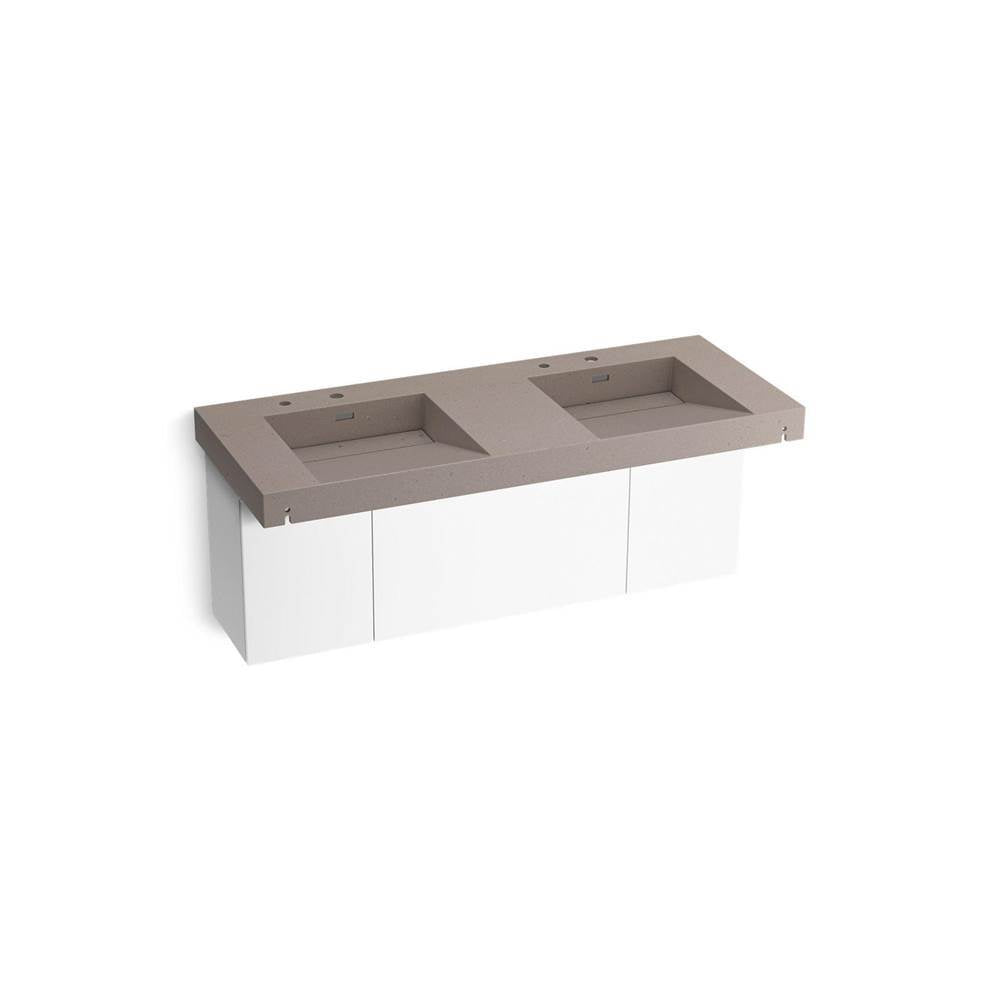 Kohler - ConstellationE 60'' wall-mount basin lavatory system - Concrete