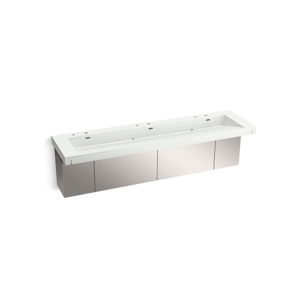 Kohler - ConstellationE 90'' wall-mount trough lavatory system - Miami White