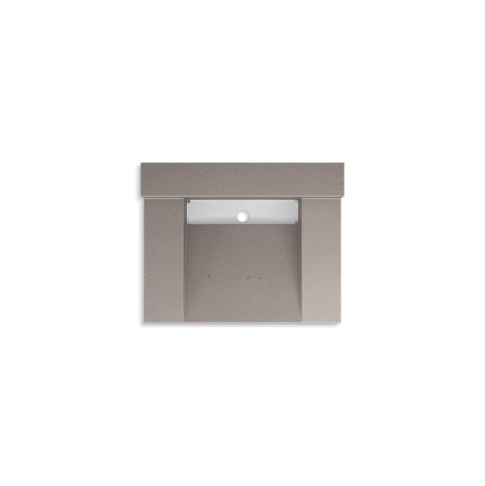 Kohler - ConstellationE 30'' wall-mount lavatory system with backsplash - Concrete