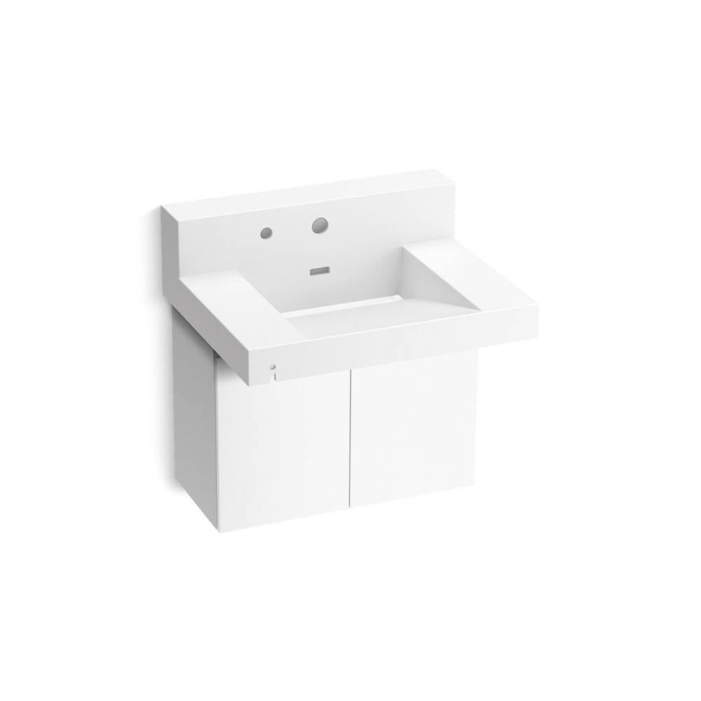 Kohler - ConstellationE 30'' wall-mount lavatory system with backsplash - Glacier White
