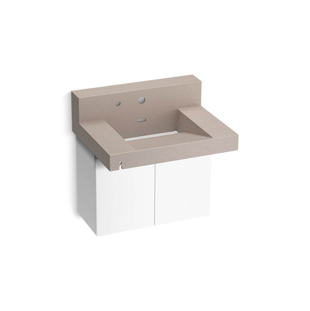 Kohler - ConstellationE 30'' wall-mount lavatory system with backsplash - Canvas