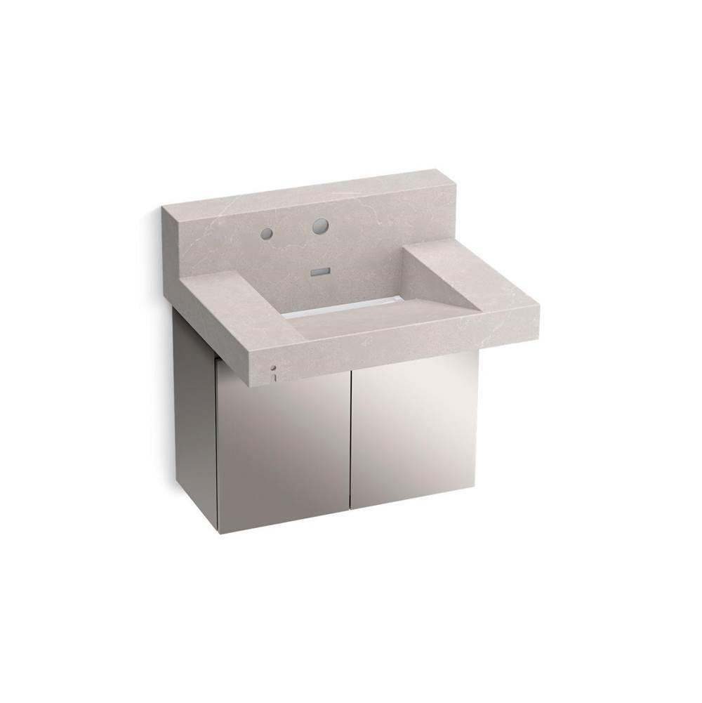 Kohler - ConstellationE 30'' wall-mount lavatory system with backsplash - DesertSilver
