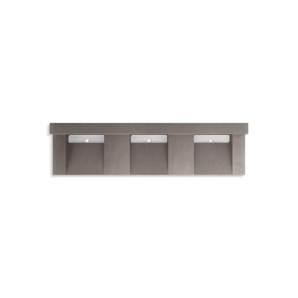Kohler - ConstellationE 90'' wall-mount basin lavatory system with backsplash - Ash Concrete