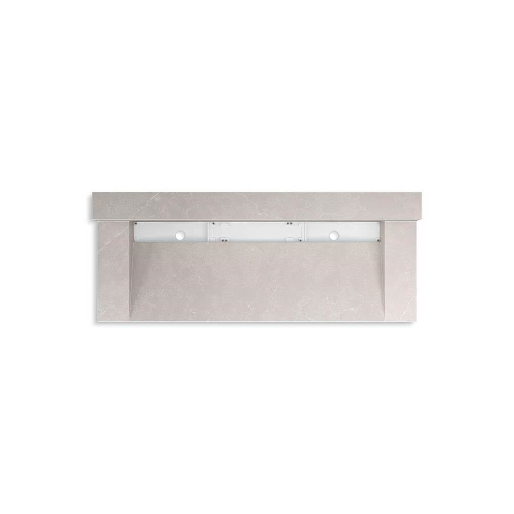 Kohler - ConstellationE 60'' wall-mount trough lavatory system with backsplash - DesertSilver