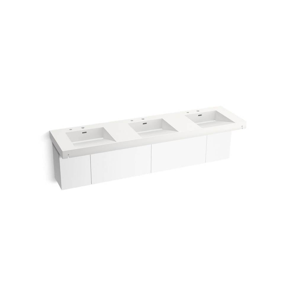 Kohler - ConstellationE 90'' wall-mount basin lavatory system - Iconic White