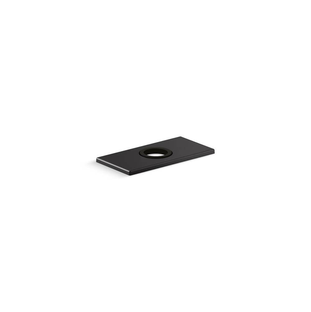 Kohler - 4'' escutcheon plate for InsightE and Kinesis faucet - Matte Black