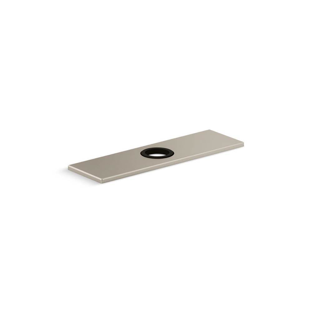 Kohler - 8'' escutcheon plate for InsightE and Kinesis faucet - Vibrant Brushed Nickel
