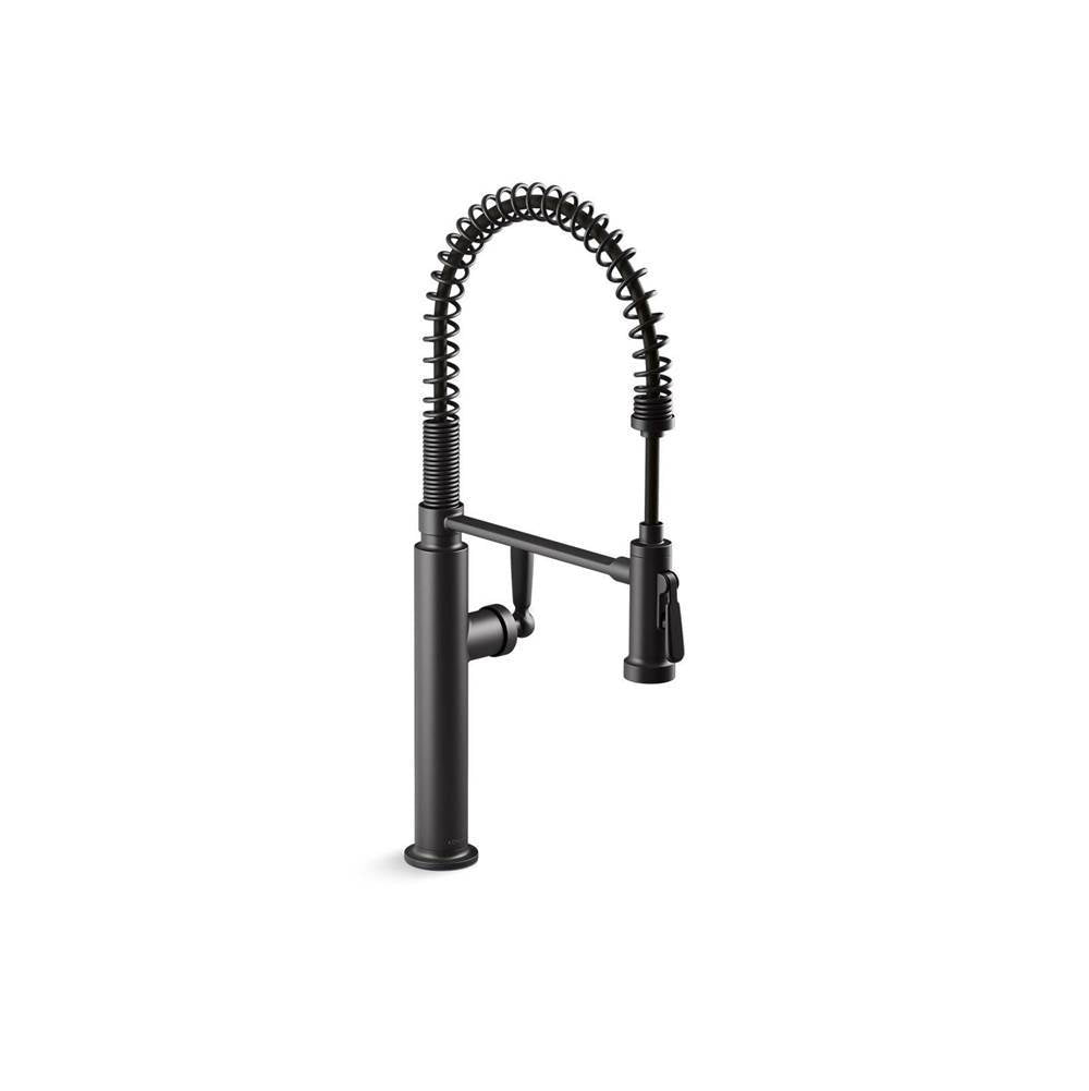 Kohler - EdalynE by Studio McGee Semi-professional kitchen sink faucet with two-function sprayhead - Matte Black