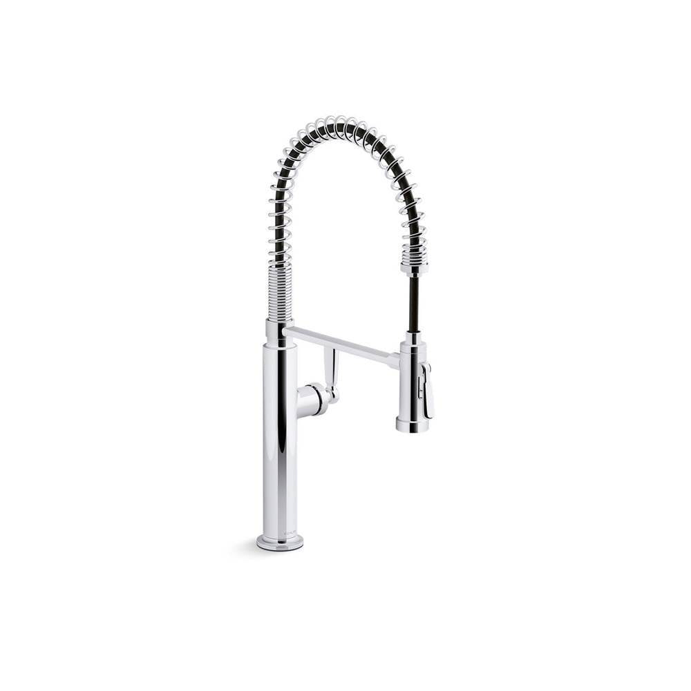 Kohler - EdalynE by Studio McGee Semi-professional kitchen sink faucet with two-function sprayhead - Polished Chrome